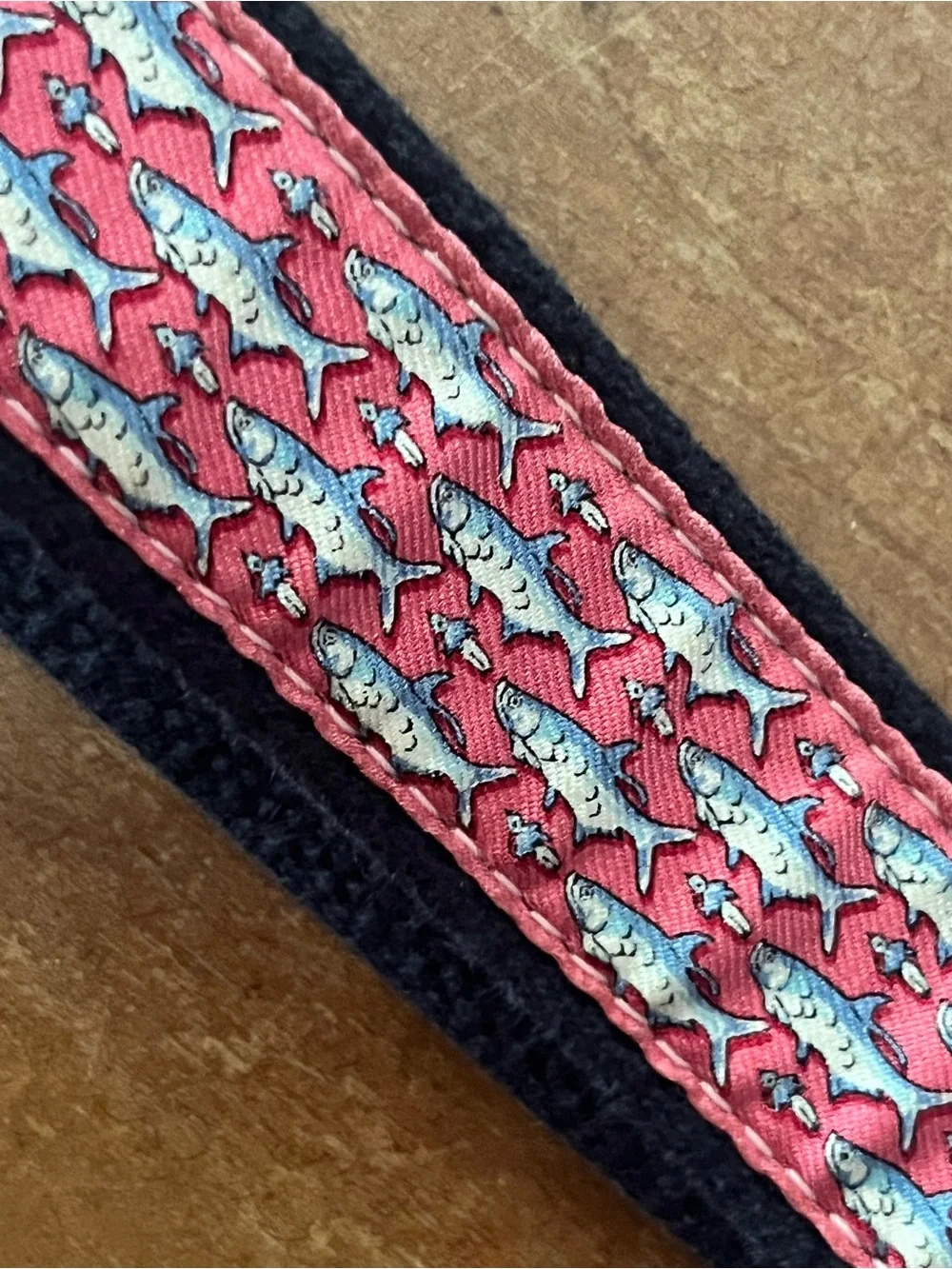 Vineyard Vines Boys Canvas Belt Pink Fish Preppy Coastal Classic Size 28